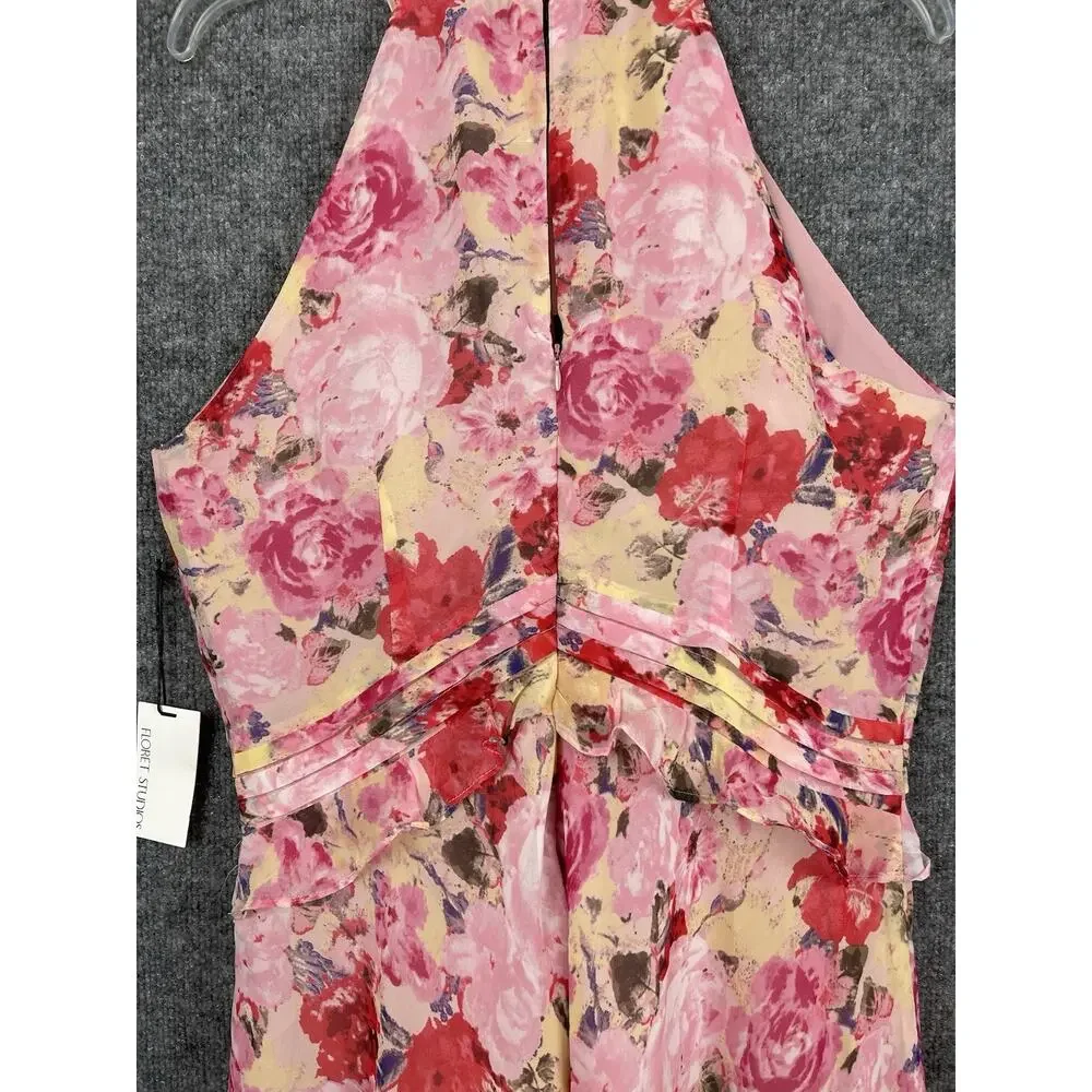 NWT Floret‎ Studios Floral Ruffle Waist dress, size, XL. Spring Summer Gorgeous